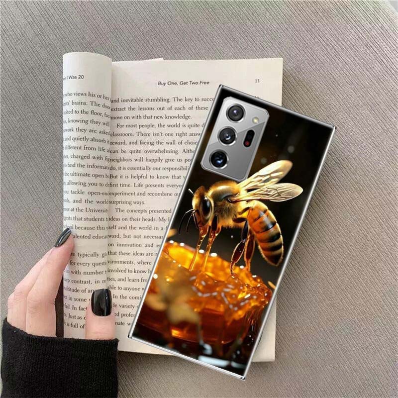 Bees and Honey in the Honeycomb Phone Case for Samsung A17 A37 A57 A07 A16 A26 A36 A56 A05S A15 A25 A35 A55 Galaxy A03 A13 A23 A