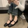 Fashion Spring Autumn New Mary Jane Women's Shoes Elegant square toe flat Casual non slip footwear Fashion comfort shoes Zapatos Mujer