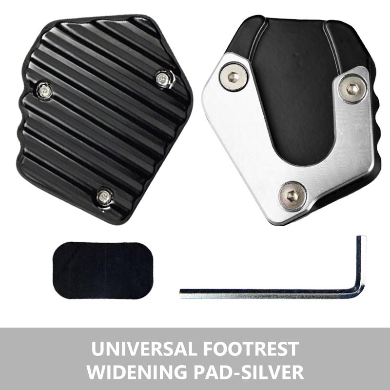 

SEAMETAL Мотоциклетная Противоскользящая Подушка Поддержки Ноги Алюминиевая Удлинительная Пластина Подножки Боковая Подножка Увеличенная Подушка Мотоциклетные Детали серебряный