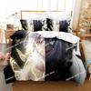 Home Textiles Twin Star Exorcists Bedding Set Cartoon Anime three-piece set Adult Kid Bedroom Duvet cover Sets 3D Kawaii Girl