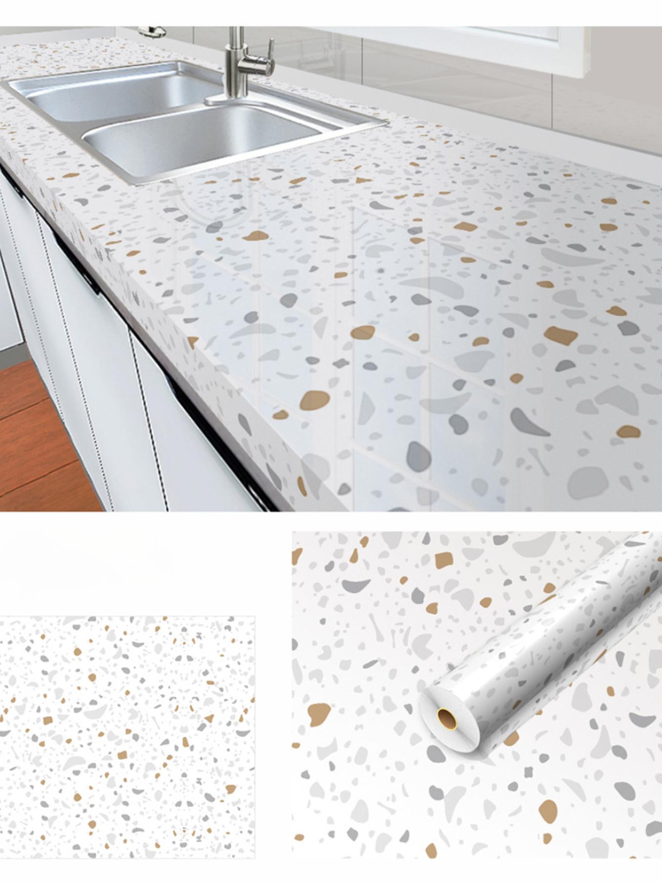

Мраморная кухонная маслостойкая пленка, плита, водонепроницаемые, влагостойкие, самоклеящиеся обои, столешница, ремонт шкафа, плитка, наклейка 60cm×3m