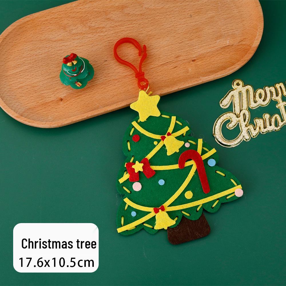 Adorable DIY Christmas Felt Ornaments & Cartoon Keychains for Kids