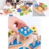 Wooden Geometric Shape Matching Learning Blocks For Preschool Kids