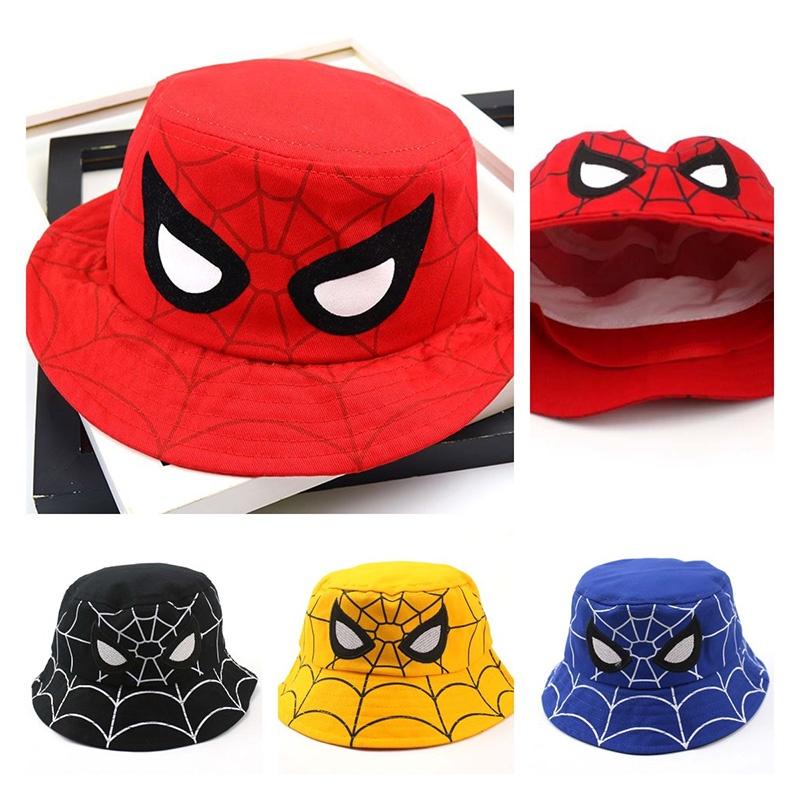 Spider-Man Fischerhut für Kinder, Baumwollmaterial, Perfekter Sommer-, Herbst-Winterhut