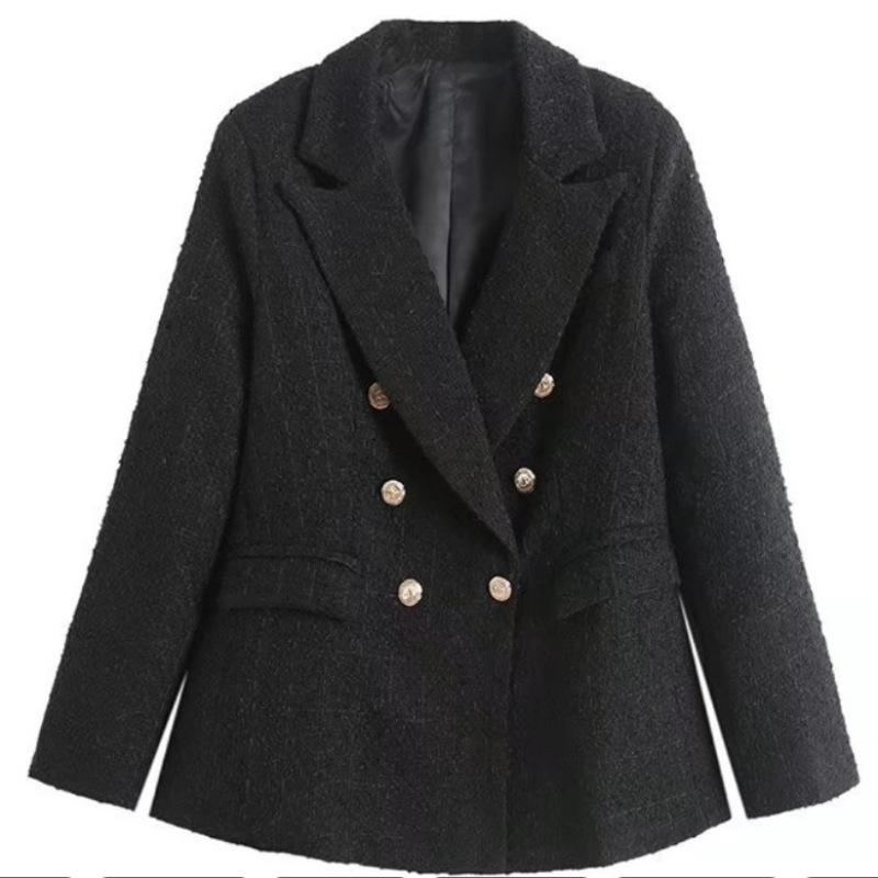 

Tooxika Новый осенне-зимний женский двубортный пиджак в клетку XL