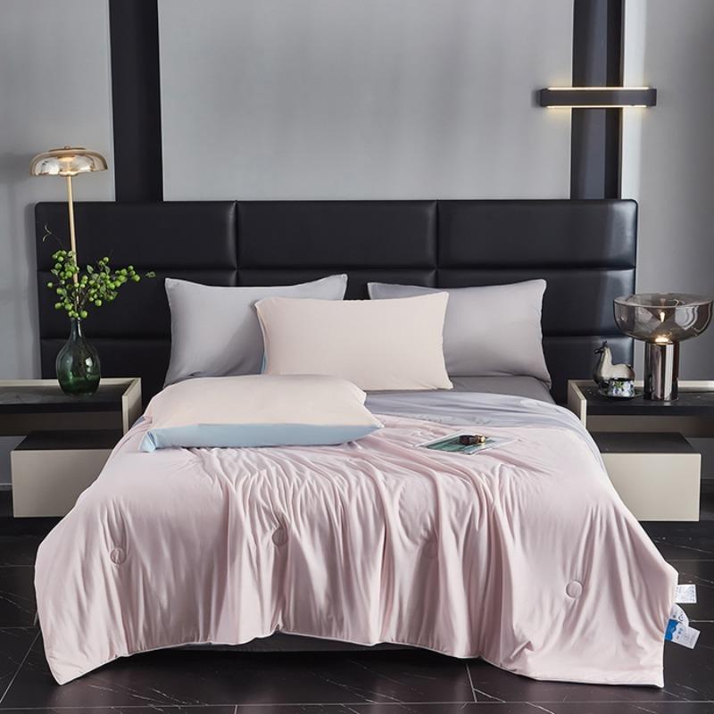 new summer cool summer quilt single piece machine washable washed ice silk color matching summer cool quilt no pillowcase