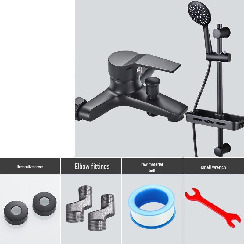 TLXT Black Shower Faucet System