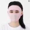 Sunscreen Mask Summer Ice Silk Anti-Uv Outdoor Sports Cycling Bike Motorcycle Scarf Breathable Thin Women Half Face Cover