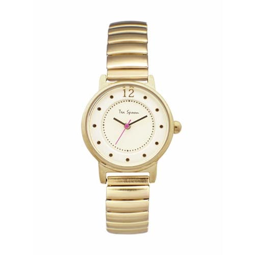 

Tea Spoon Nickel-Free Two-Layer Dial Accordion Watch N03819A-5 GD Women s Gold