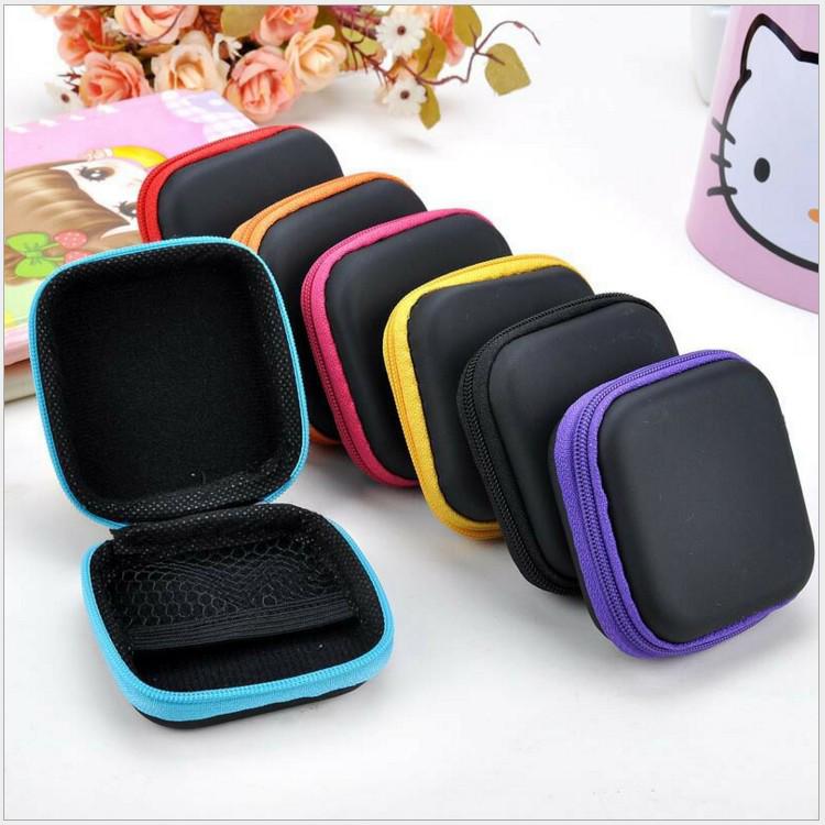 Durable EVA Zipper Data Cable & Earphone Storage Bag