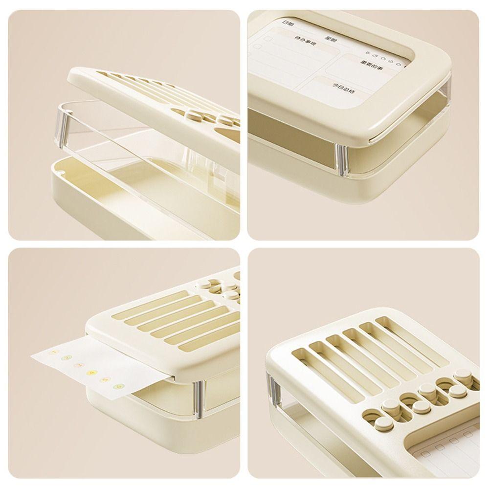 Large Capacity Pencil Case Double Layer Desktop Stationery Organizer Pen Holder  for Students