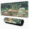 Green Aesthetic Cute Cat Design anime Mouse Pad Desk Mat Gaming pad NonSlip Stitched Edge desk accessories Computer mousepads