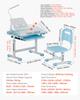 VEVOR Kids Study Chair and Desk Set, Study Desk and Chair for Kids with Table Lamp