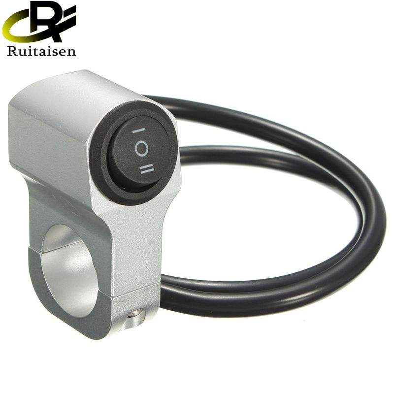 

12 В 10 А Универсальный переключатель мотоциклетный руль фары противотуманные фары водонепроницаемый переключатель включения и выключения серебряный