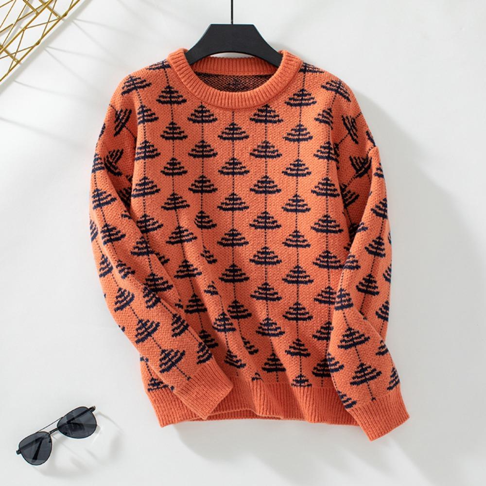 Women's Sweater Autumn and Winter Round Neck Loose Casual Sweater Women's Sweater