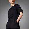 adidas Originals Blue VersionESSENTIALS Drop Shoulder Sleeve T Shirt Women's Black H09377