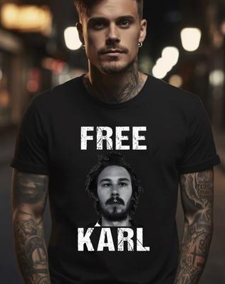 Zdarma tričko Karl Workaholics černé, S-5XL Unisex tričko