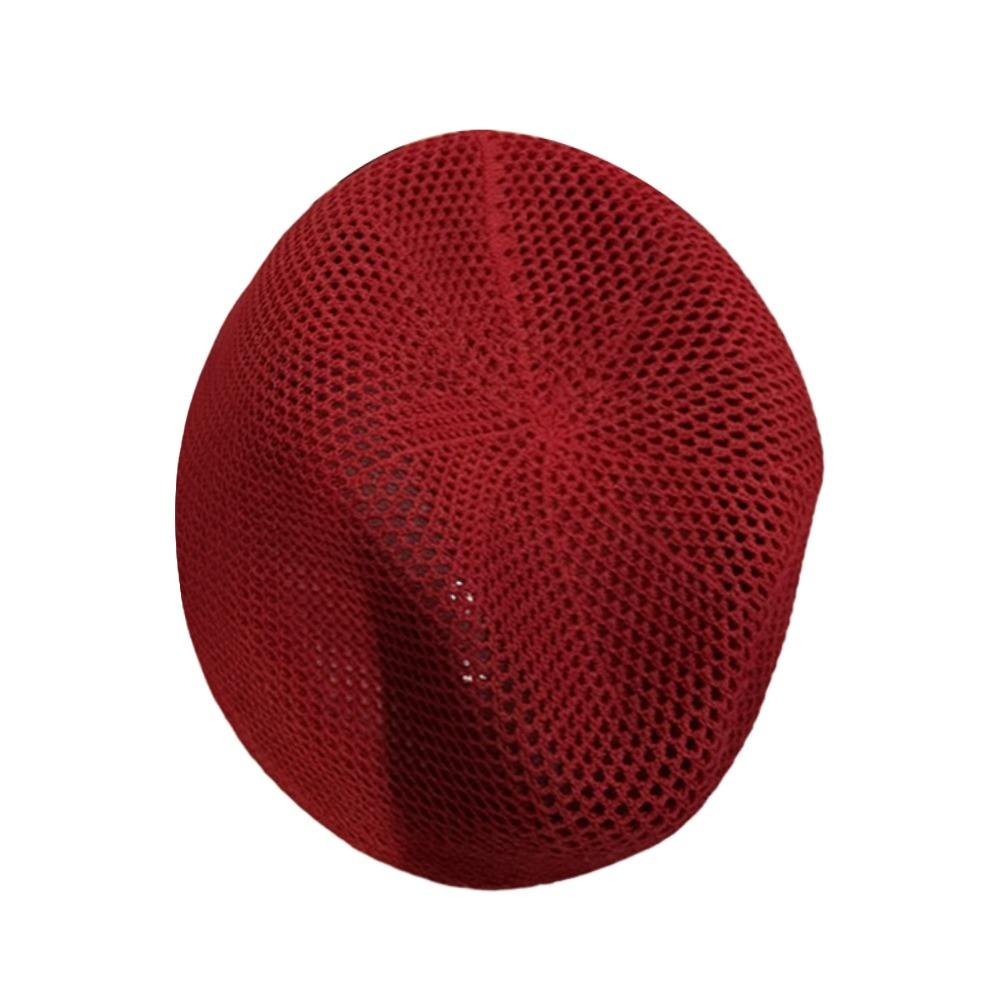 No Brim Design Mesh Panama Hat Lightweight Knit Summer Knit Hat Women Bucket Cap  Summer Daily Wear