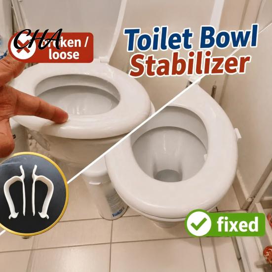 Stabilizzatore Sedile WC a Clip, Stabilizzatore Sedile, Morsetti a Clip Senza Foratura, Fissaggio Stabile Fissaggio Domestico Installazione Facile Sollevatore Coperchio, per