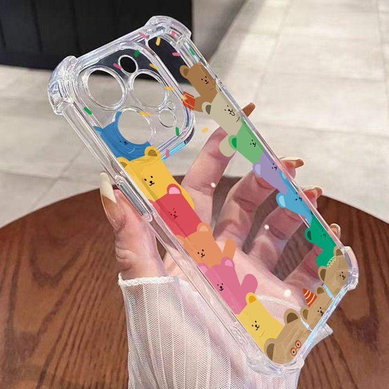Transparent Creative Patterns Phone Case For Samsung Galaxy S25 FE S24 S23 S22 Ultra S21 Plus A26 A25 A24 A17 A36 A56 A16 Cover