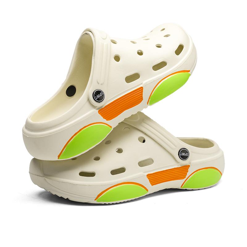 

Новые горячие мужские сандалии Мягкие шлепанцы из ЭВА Повседневные тапочки Дизайнерские нескользящие сандалии для мужчин Уличные пляжные мужские шлепанцы Основной хит 45 белый