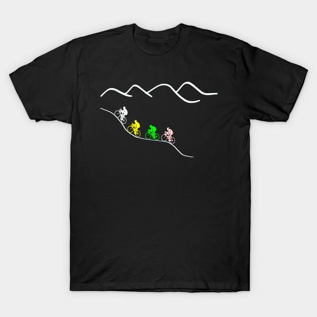 

Men Black Print T-shirt Cycling Stage Tour De France Tdf Colors No-Cut Transfer Paper Print Cotton Tshirt - Men s Summer Cott... 5XL різнокольоровий