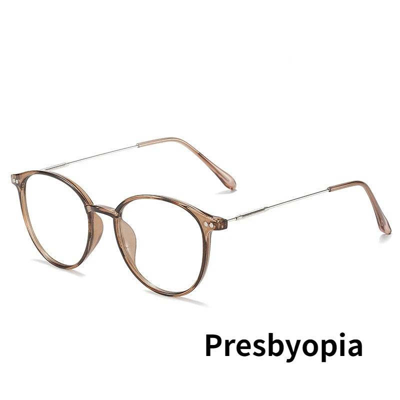 

Progressive Multifocal Glasses For Men Women Vintage Fashion Round Frame Reading Glasses Near&Far Sighted Prescription Eyewear 1.0
