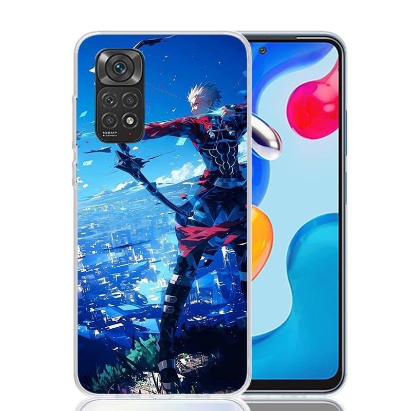 Fate Zero Stay Night Archer Phone Case For Xiaomi Redmi Note 15 14 13 12S 12 Pro Plus 11S 11E 11 11T 10S 10 Art Soft Pattern Cov
