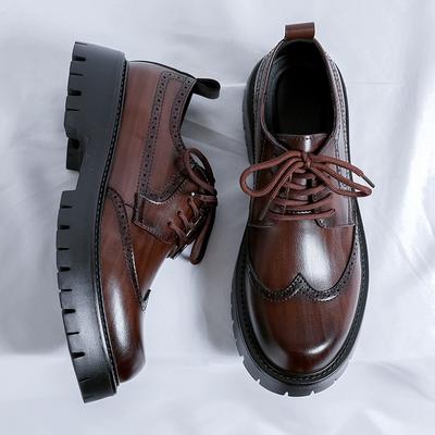Mode Mode Herren Freizeitschuhe aus Leder Britische Business Schuhe Klassische Herren Schnürschuhe Oxford Schuhe Elegante Brogue Schuhe Sneakers