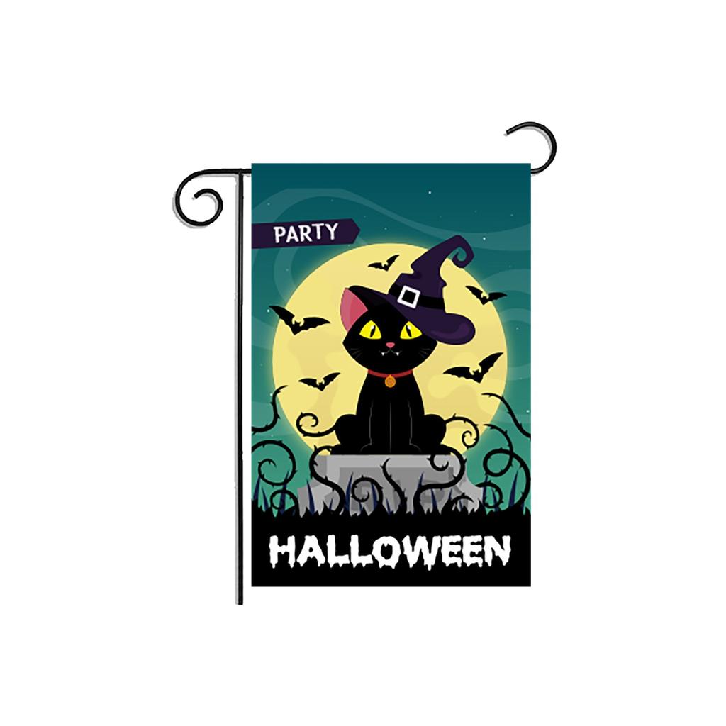 Halloween Welcome Garden Flag Double Sided For Indoor Yard Flag 17.7inx11.8in