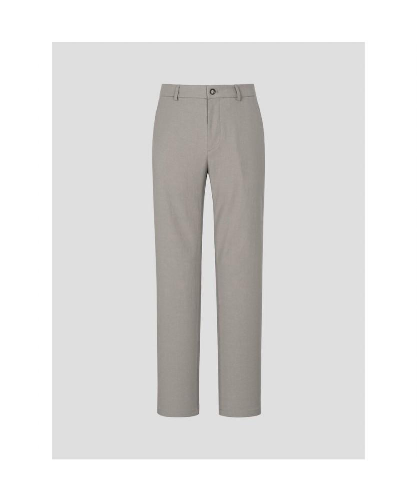 Binpolmen Linen Blend Oxford Standard Fit Pants Beige