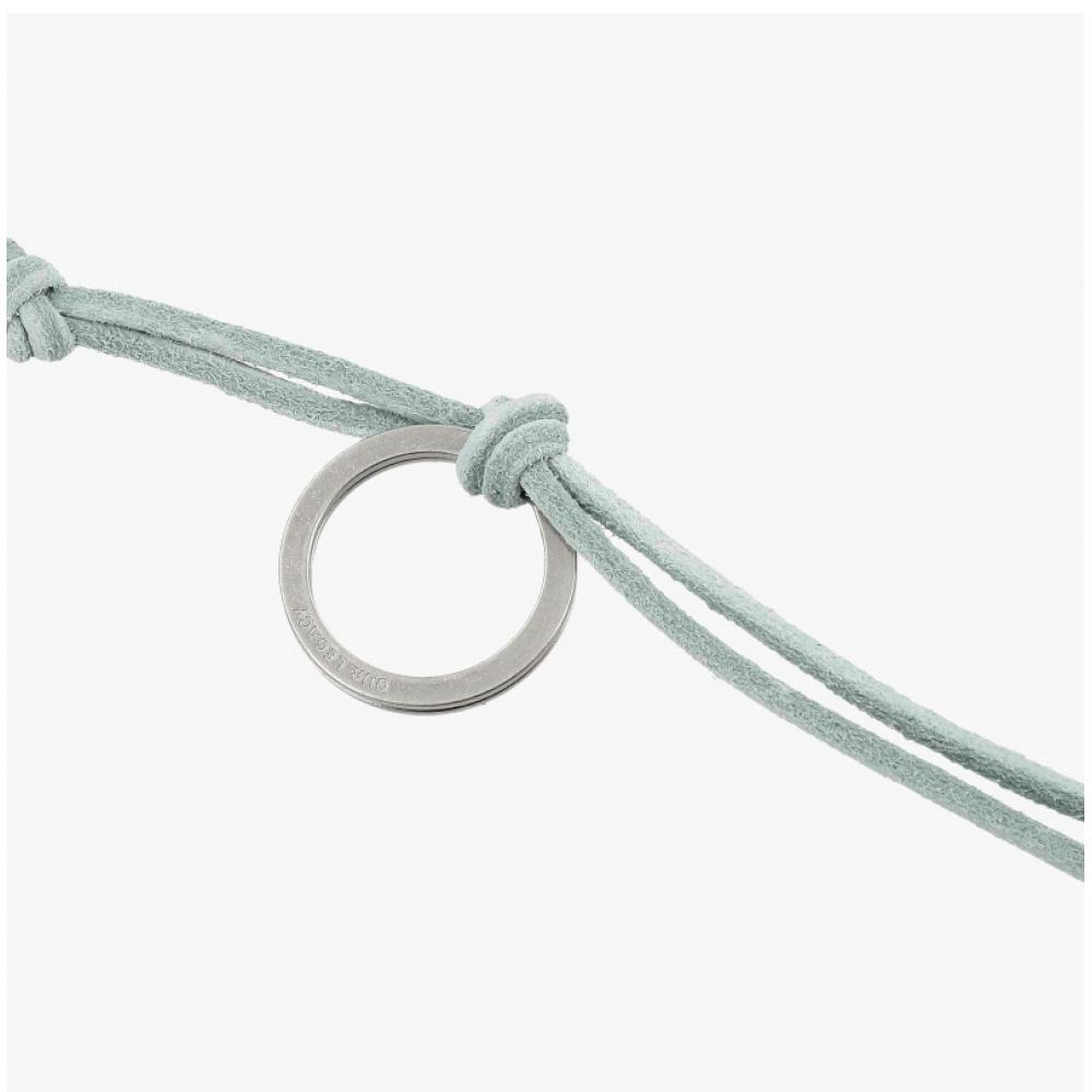 Hourlegashi A4248lpb Radon Pale Blue Keychain Leather Necklace