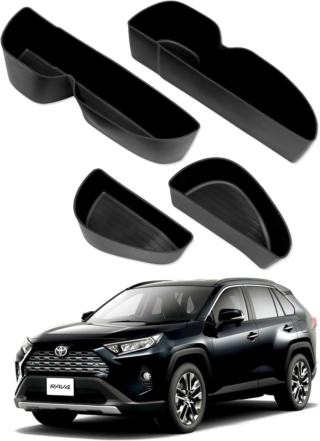 Toyota RAV4 Door Pocket Inner Car Door Scratch Protection RAV4 RAV4 Interior Parts Scratch Prevention Mats Door Pocket Trash Organizer Car Door Pocket чёрный