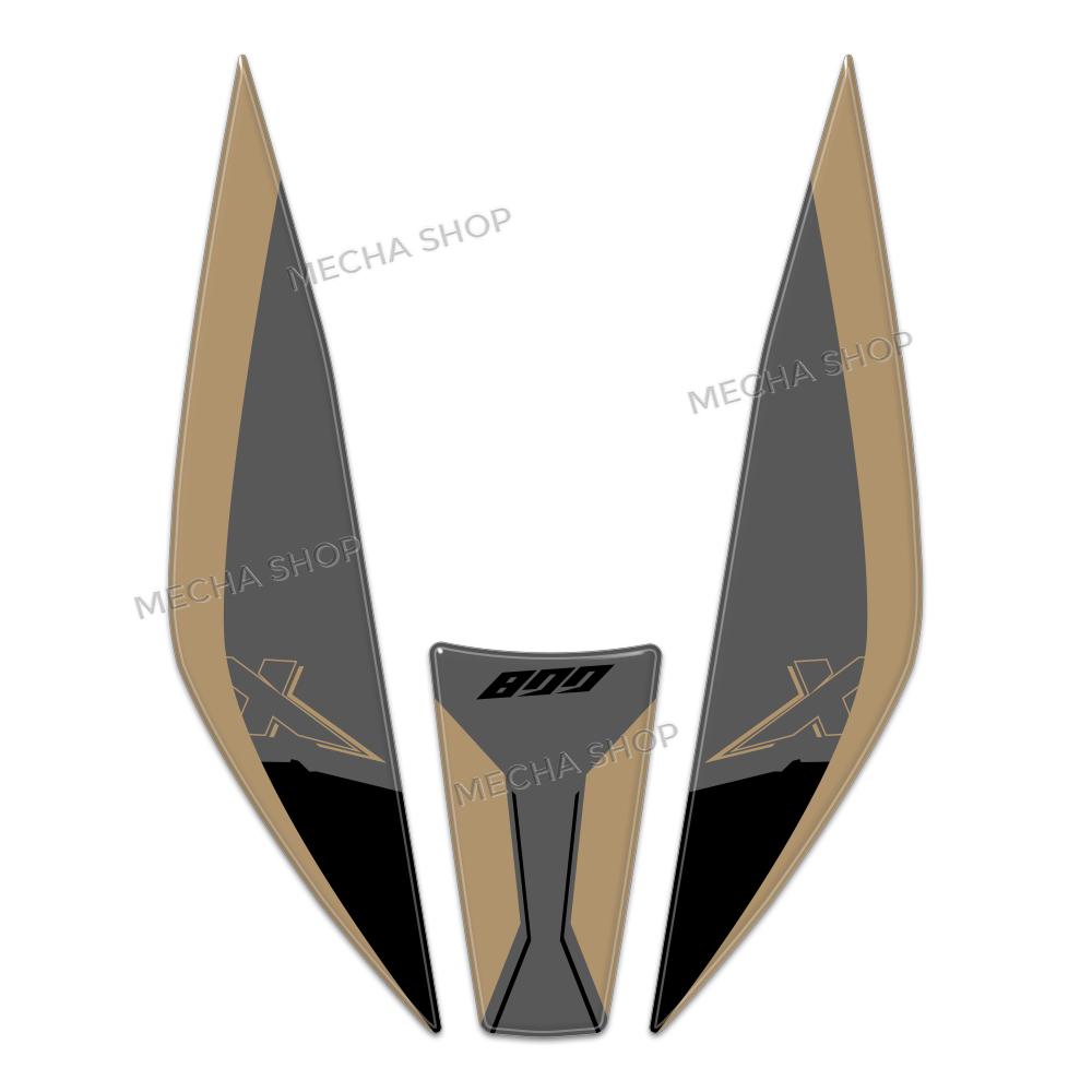 For CFMOTO 800MTX 800 MT X 2025 2026 Motorcycle Accessories Tank Pad Combination 3D Resin Sticker Kit Decal