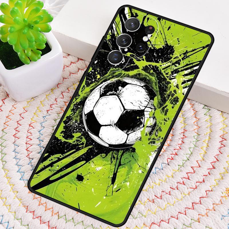 Football Soccer Ball Phone Case for Samsung Galaxy Note 10 Pro S26 Ultra S23 S24 FE S25 S21 S22 PLUS Shockproof Cove