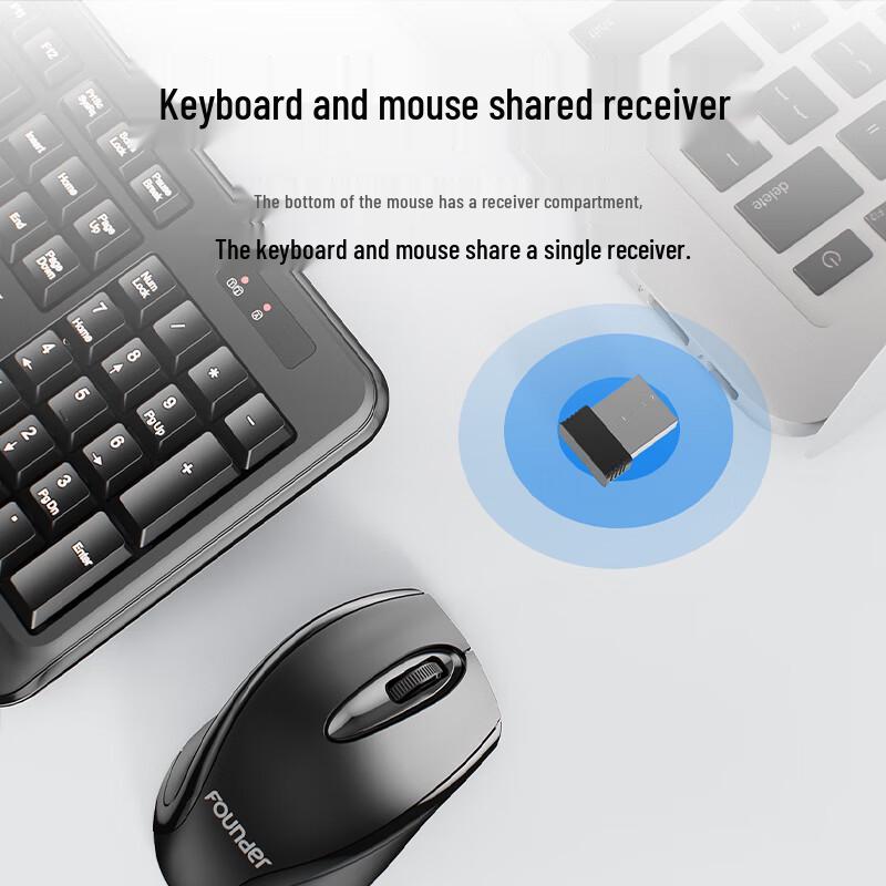 Founder W6208PLUS Wireless Keyboard Mouse Combo