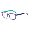 Fashion Square Frame Reading Glasses High Quality Spring Legs Anti Blue Light Presbyopia Eyewear Unisex Far Sight Glasses +2.5