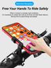 Bike Phone Holder Aluminum Alloy Anti-slip Bracket Metal Motorcycle GPS Clip Universal Cycle Bicycle Phone Stand