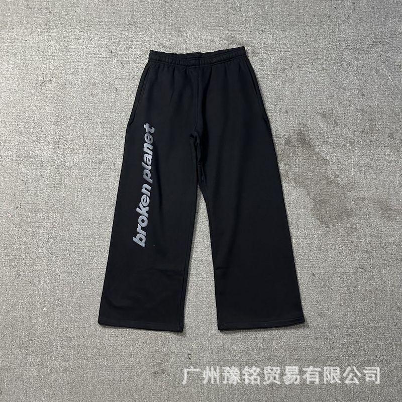 Broken Planet Oversized Hoodie Jogger Set Mens Streetwear Cotton Fleece Letter Puff Print Loose Fit Winter