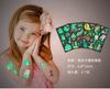 5 Sheets/Set Children Luminous Tattoo Stickers Face Arm Leg Waterproof Temporary Tattoos for Kids Toys Gift