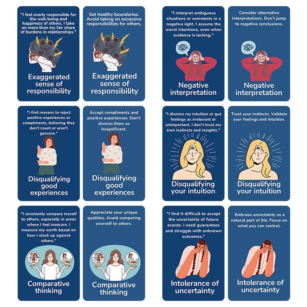 Thinking Trap 50 Solutions Psychological Flash Cards, Card, Games, Party Family Games