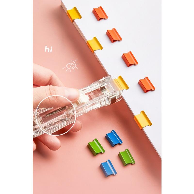 Transparent Push Clip And Refill Clips Student Office Document Organizer Acrylic Clip