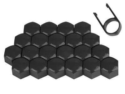 Screw Caps 21", Black, 20 + 1 Pc.