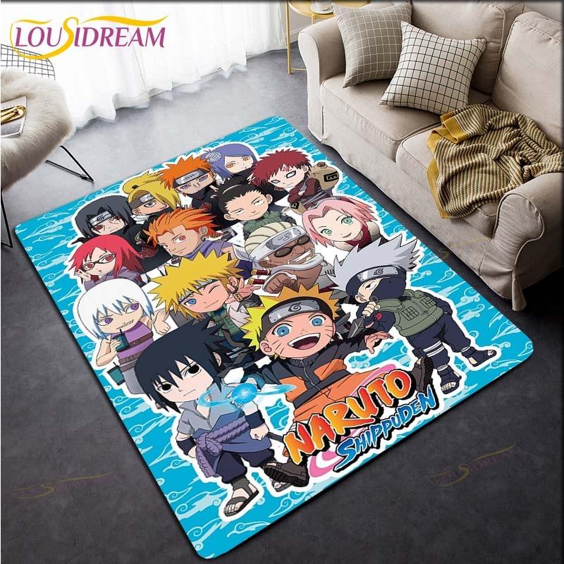 Naruto Carpet Anime Rug Kids Carpets Living Room Tea Table Mats Bedroom Rug Washable Floor Mats Household Area Mat Cute Rug
