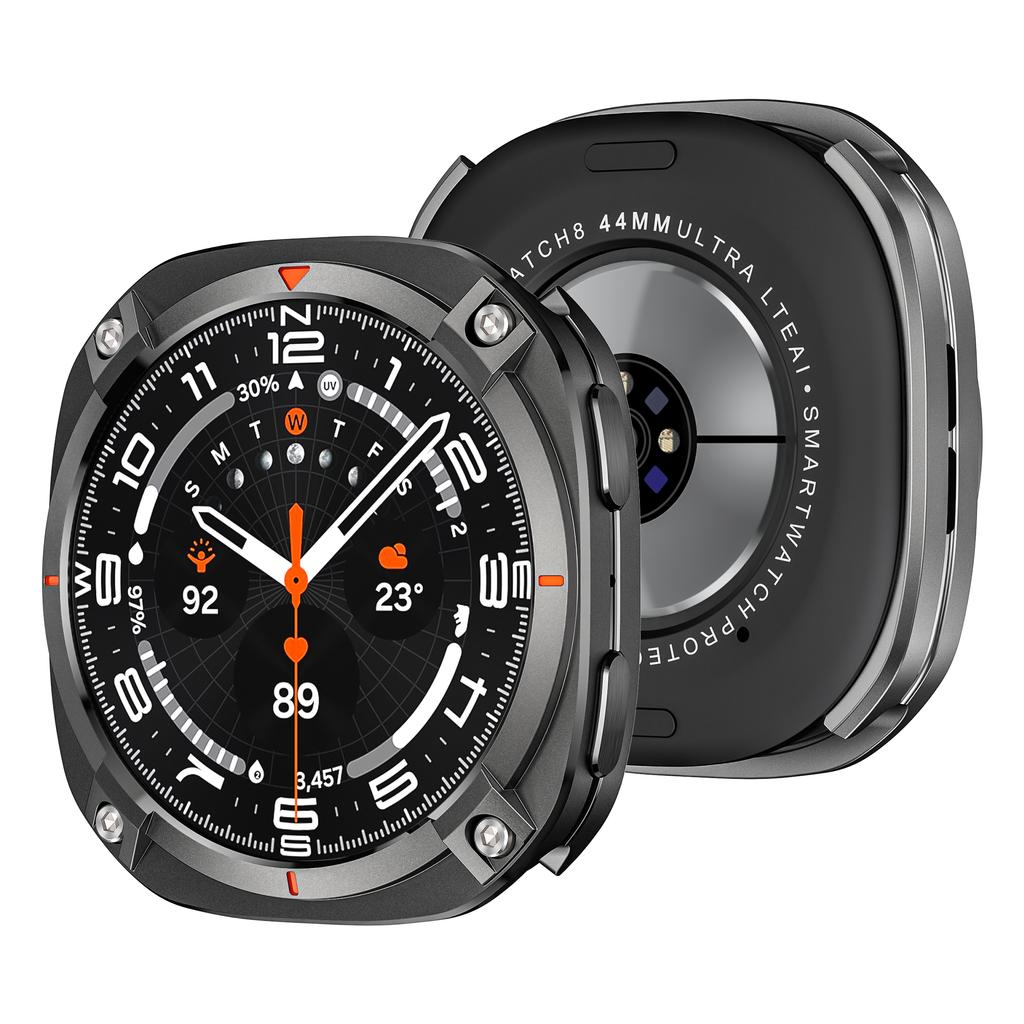Armor Metal Case For Samsung Galaxy Watch 8 44mm Cover Case Accessories Hard Frame Metal Protective Bumper for Galaxy Watch 8