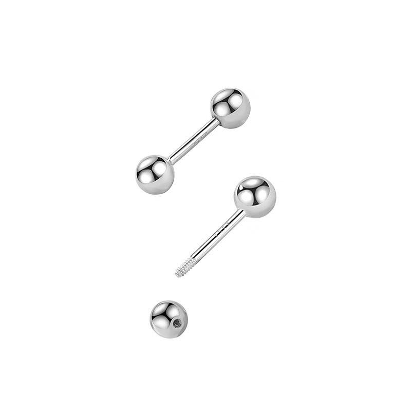 Simple Pointed Round Ball Ear Studs, Devilish Nailkets, Punk-style Rivets, Sharp Spikes, Willow Nails