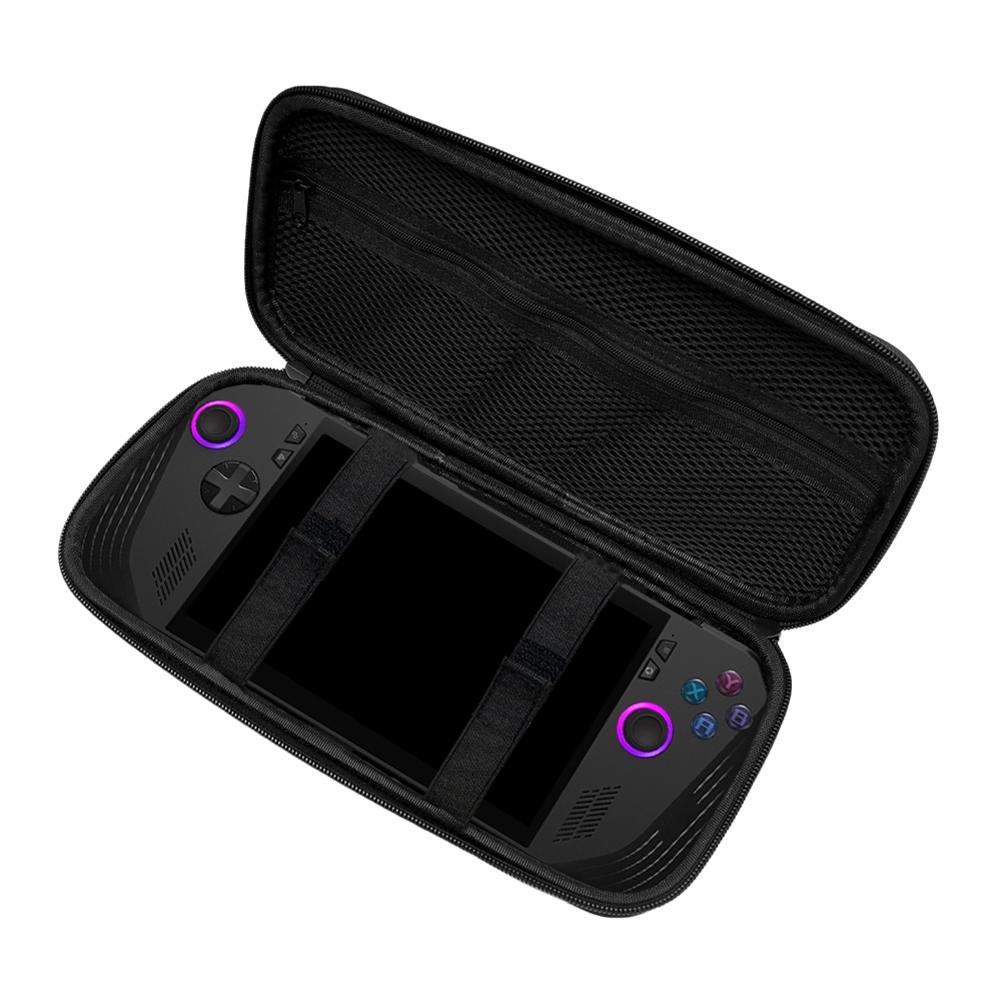 EVA Travel Protective Case Anti-scratch Portable Storage Bag with Accessory Pocket Travel Carry Bag for Asus Rog Ally X/Rog Ally