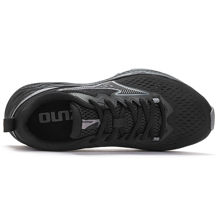 Mizuno Cushioning Breathable Durable Low-Top Running Shoes Unisex Sneaker Black D1GH223601