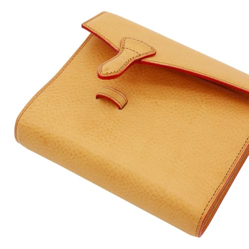 Breilio System Mini Notebook, Size 6, Minerva Box Leather, 20mm Ring Diameter, Belt Flap, Natural Finish, 755