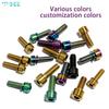 SeeMore Titanium Alloy Bike Allen Hex Bolts Anti-Corrosion Lightweight Road Bike Stem Parts Bicycle Stem Screw with Washers Set